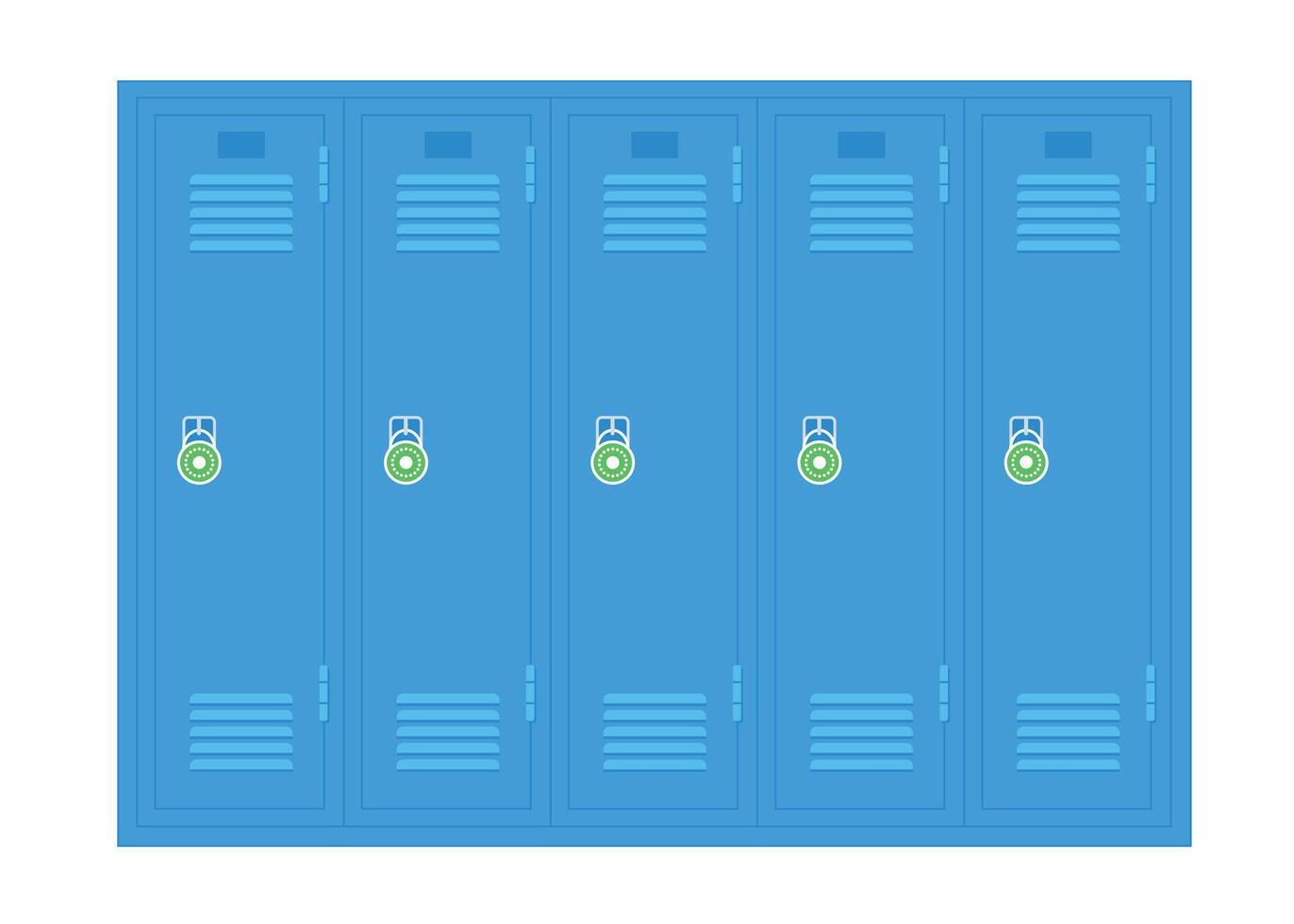 School locker closed vector