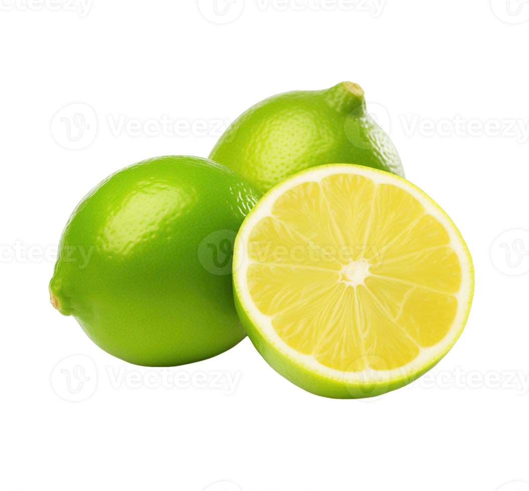 Fresh lemon isolated on transparent background png