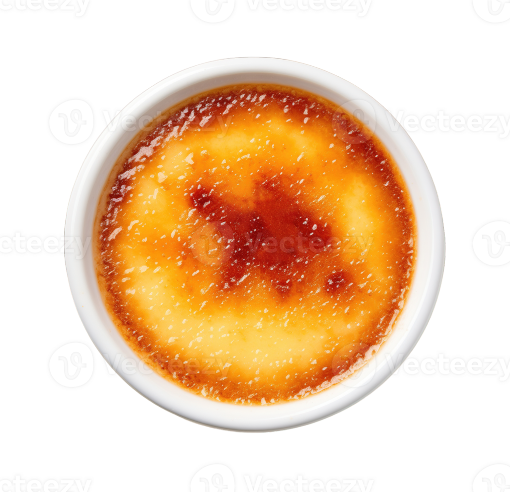 Creme Brulee isolated on transparent background png