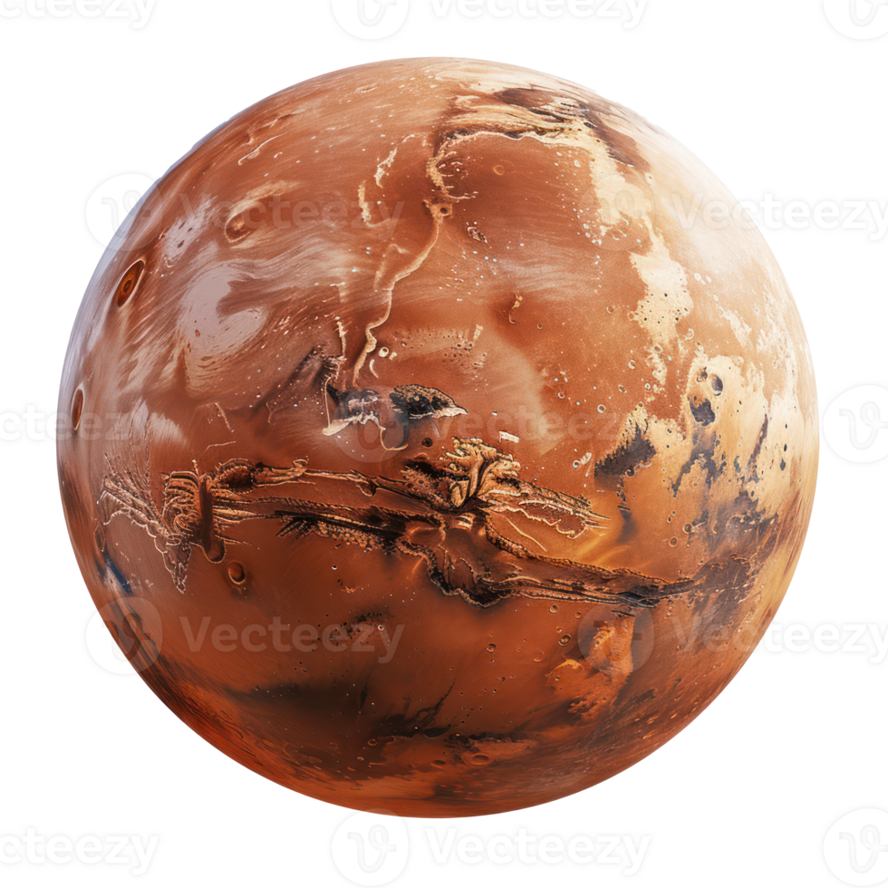 Mars isolate on transparency background png