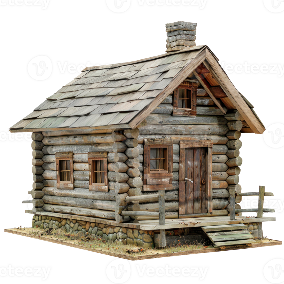 Log Cabin isolate on transparency background png