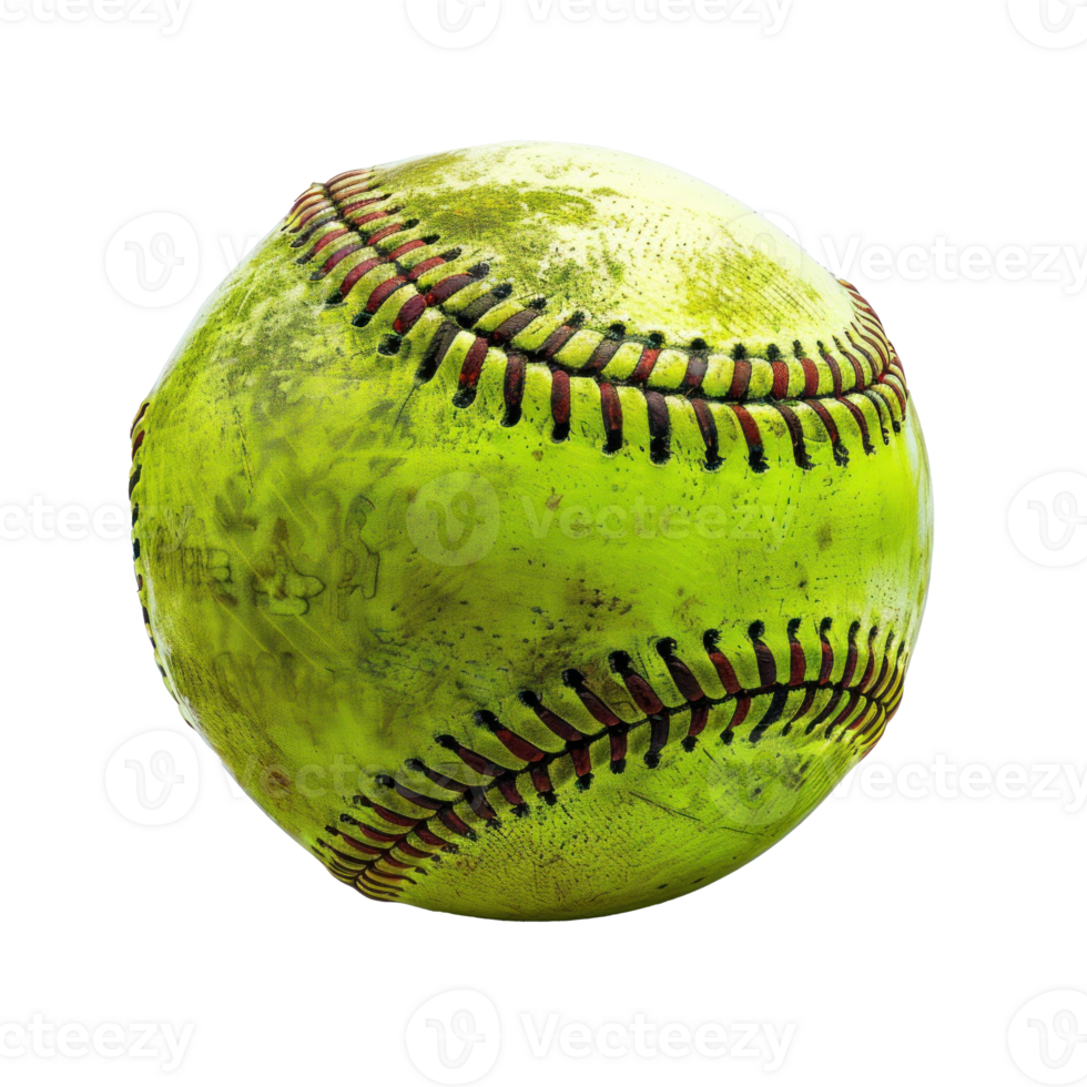 Softball isolate on transparency background png