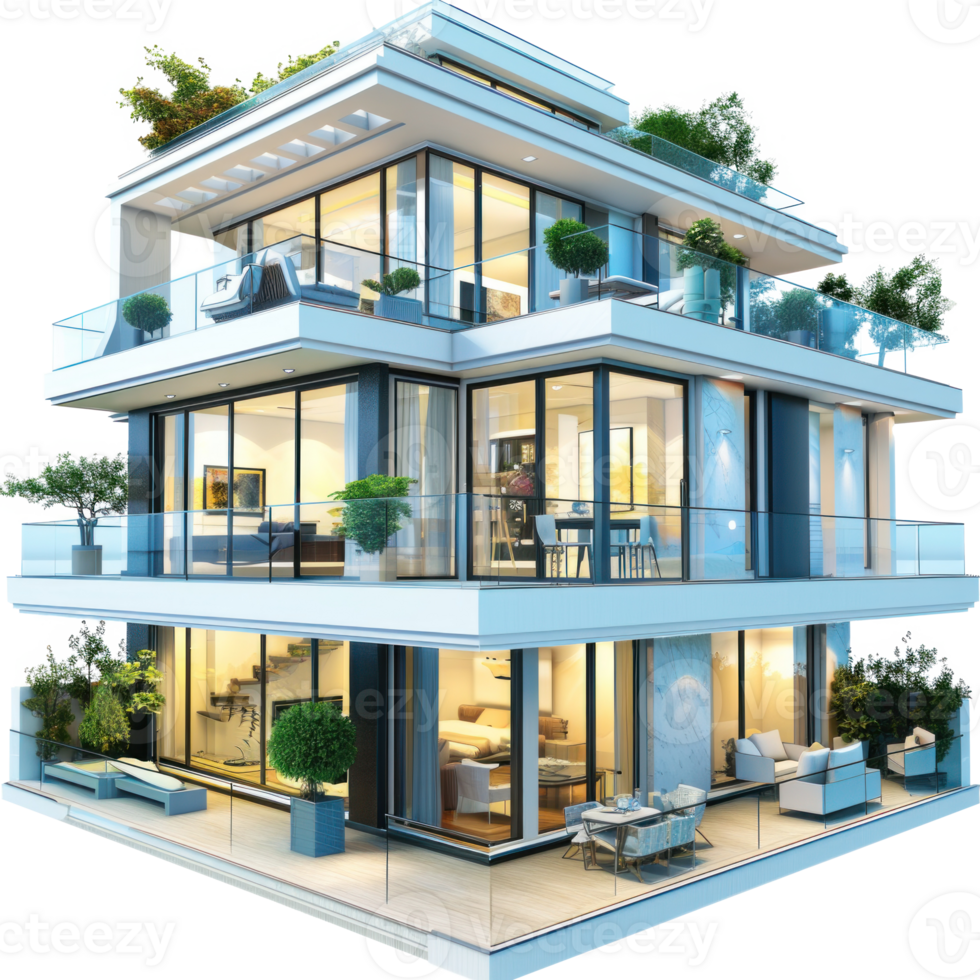 Penthouse isolate on transparency background png