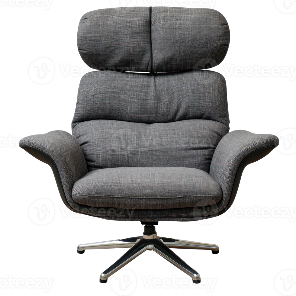 Lounge Chair front view full length isolate on transparency background png