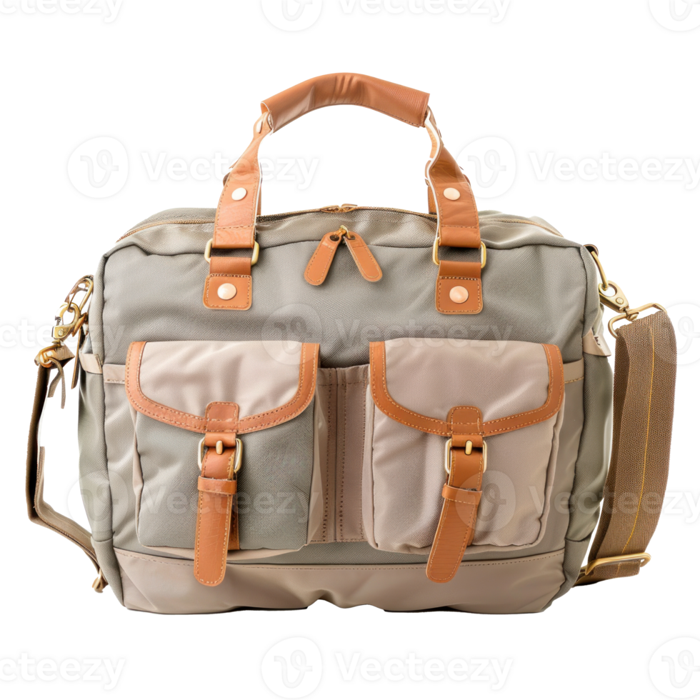 Diaper Bag front view full length isolate on transparency background png