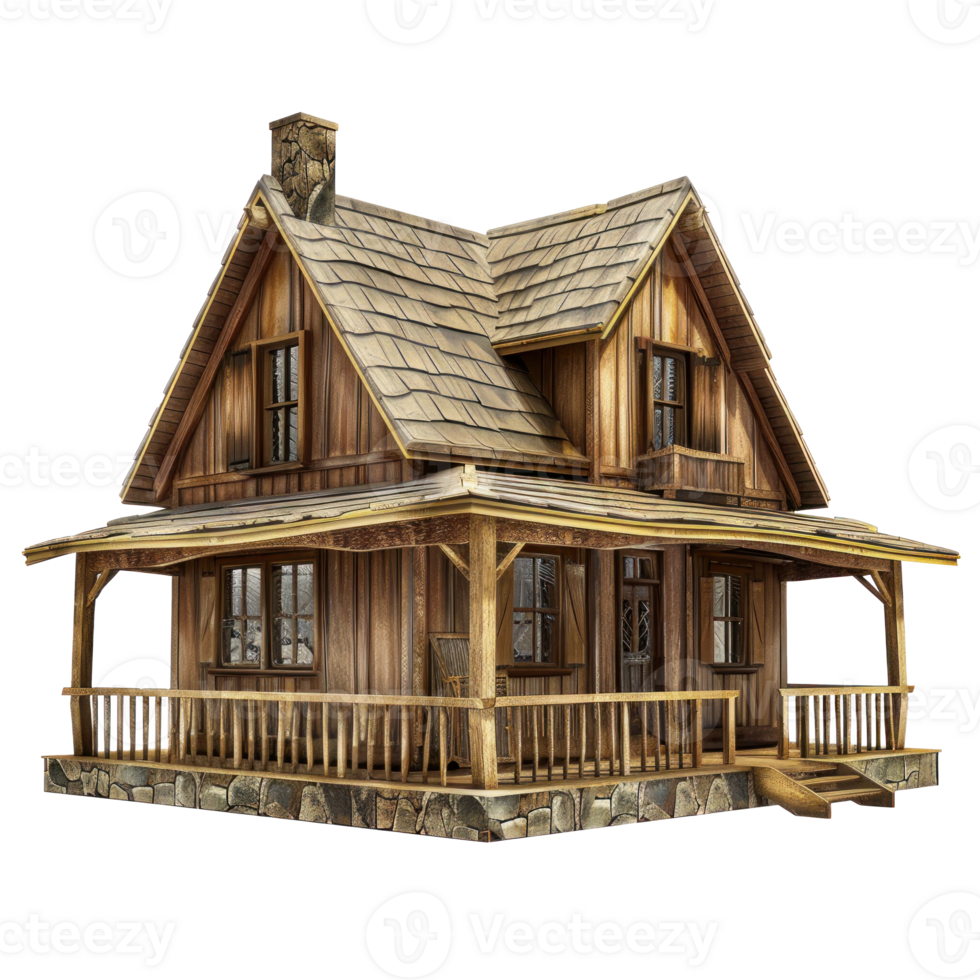 Ranch House isolate on transparency background png