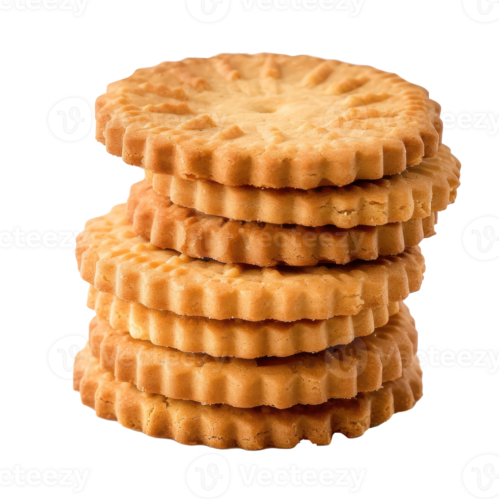 Biscuits Cookie front view full length isolate on transparency background png