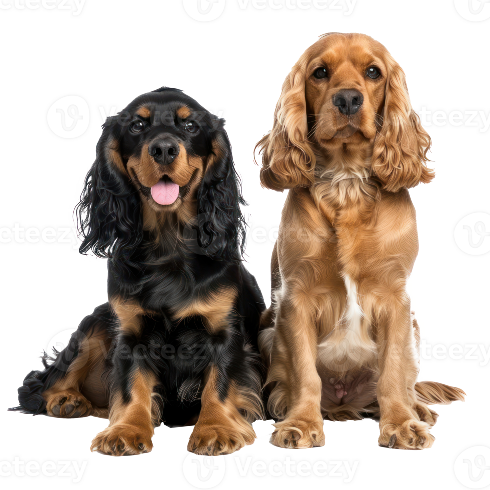 Cocker Spaniels full body isolate on transparency background png