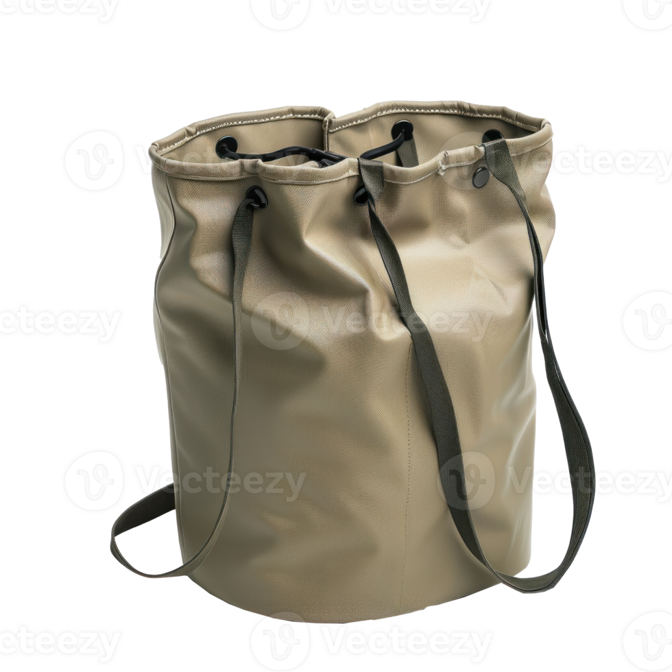 Bucket Bag front view full length isolate on transparency background png