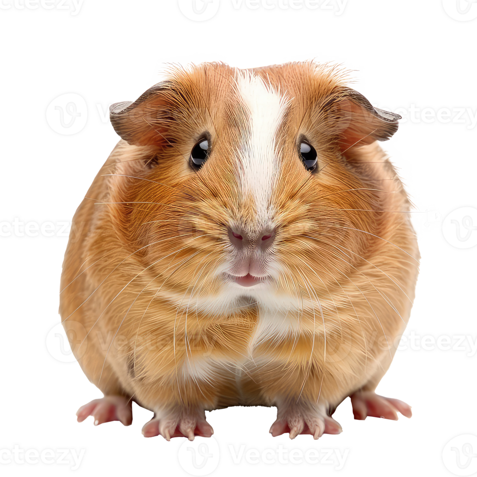 Guinea Pig front view full body isolate on transparency background png