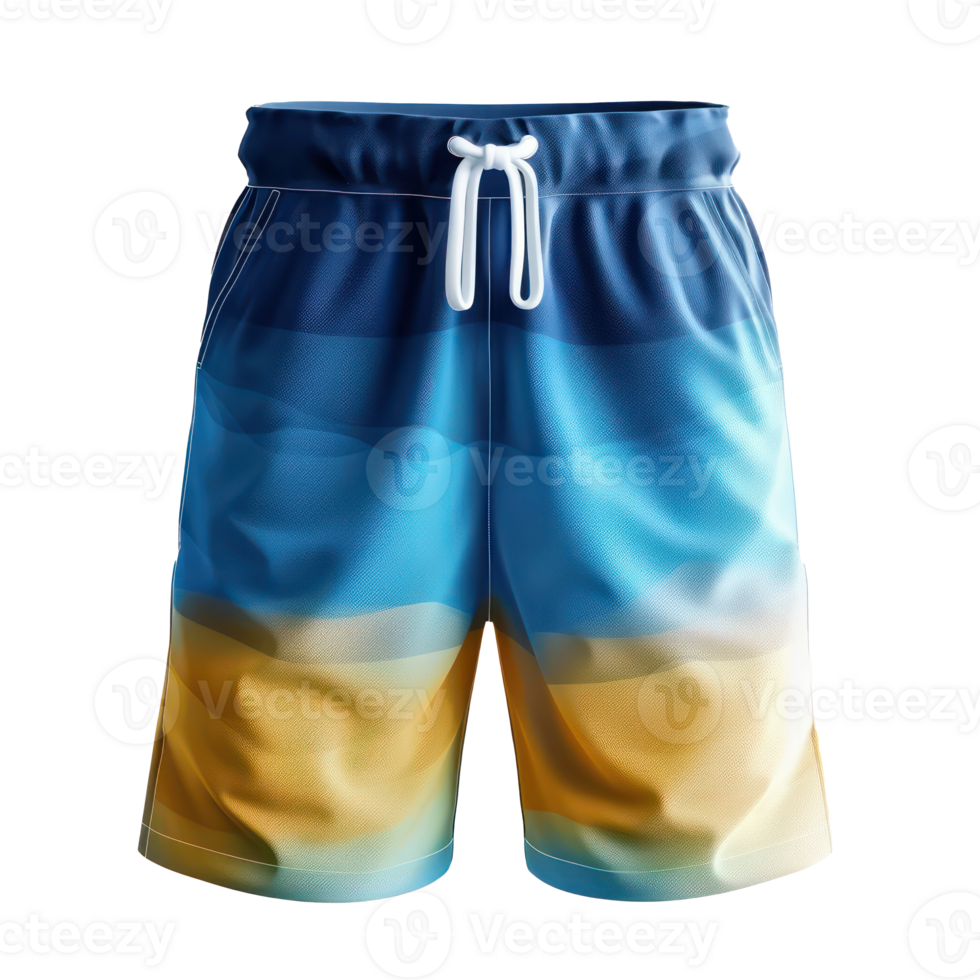 3d shorts for men swimming template isolate on transparency background png