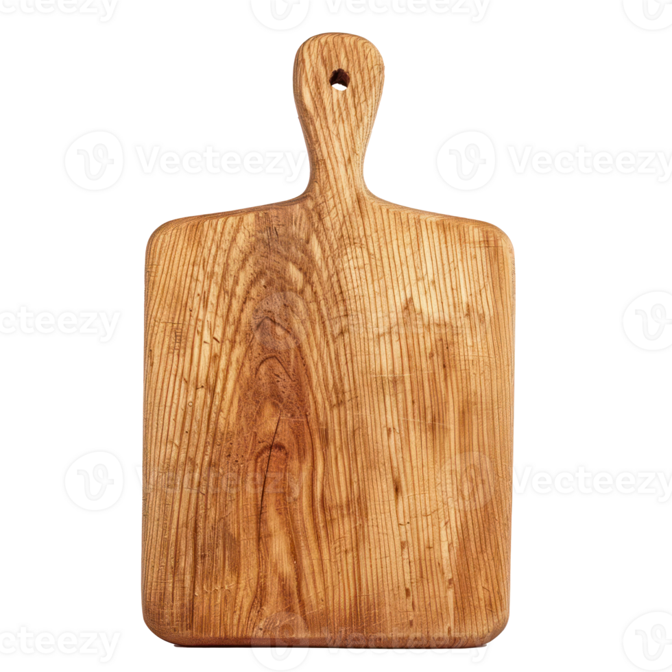 Cutting board side view full body isolate on transparency background png