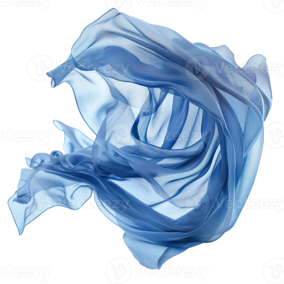 floating fabric blowing isolate on transparency background png