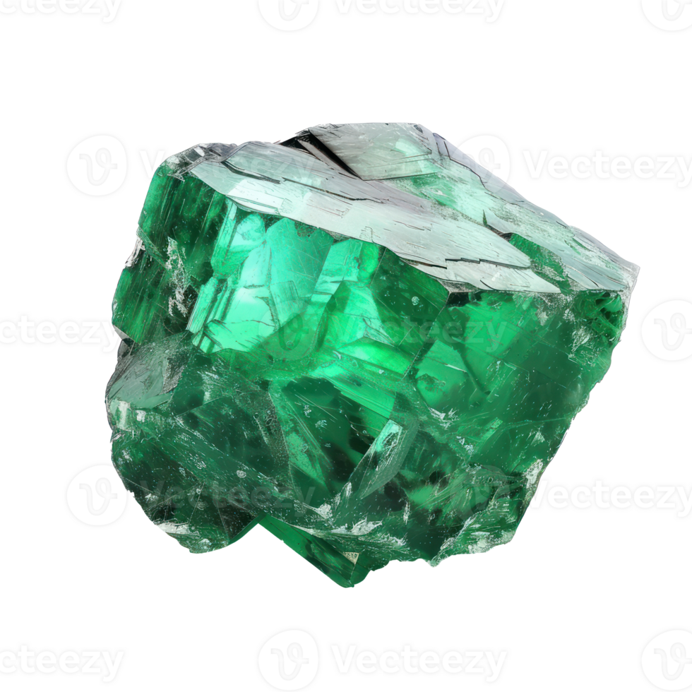 Emerald isolate on transparency background png