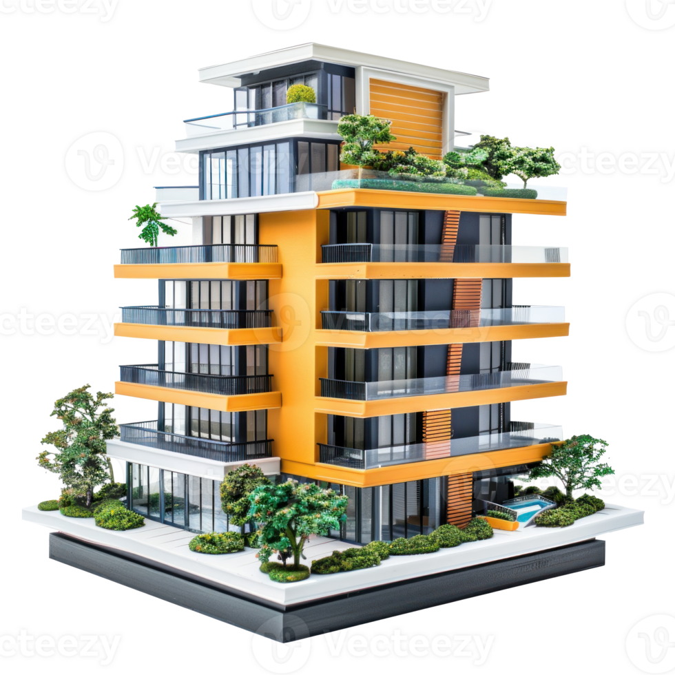condominium isoler sur transparence Contexte png