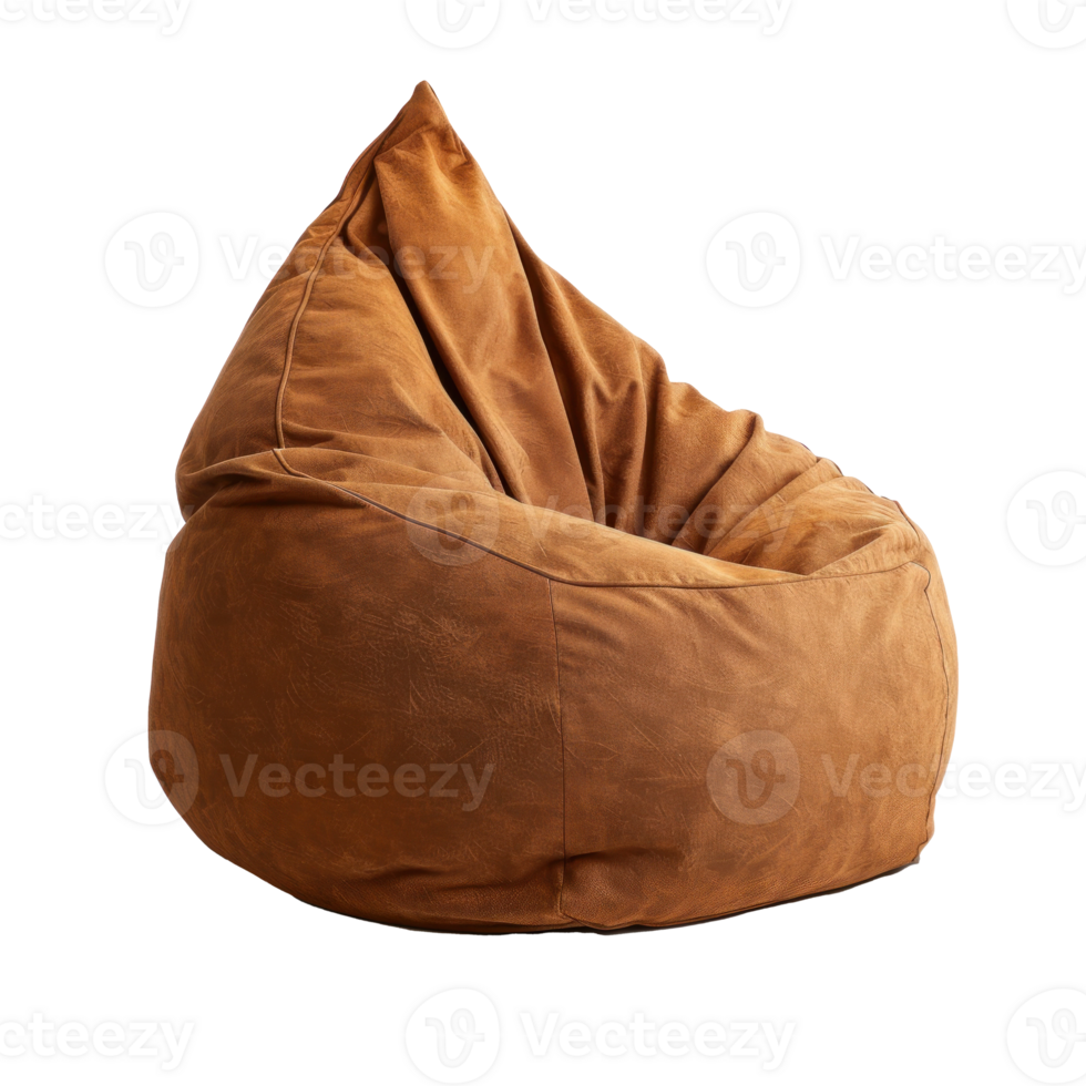 Bean Bag Chair front view full length isolate on transparency background png