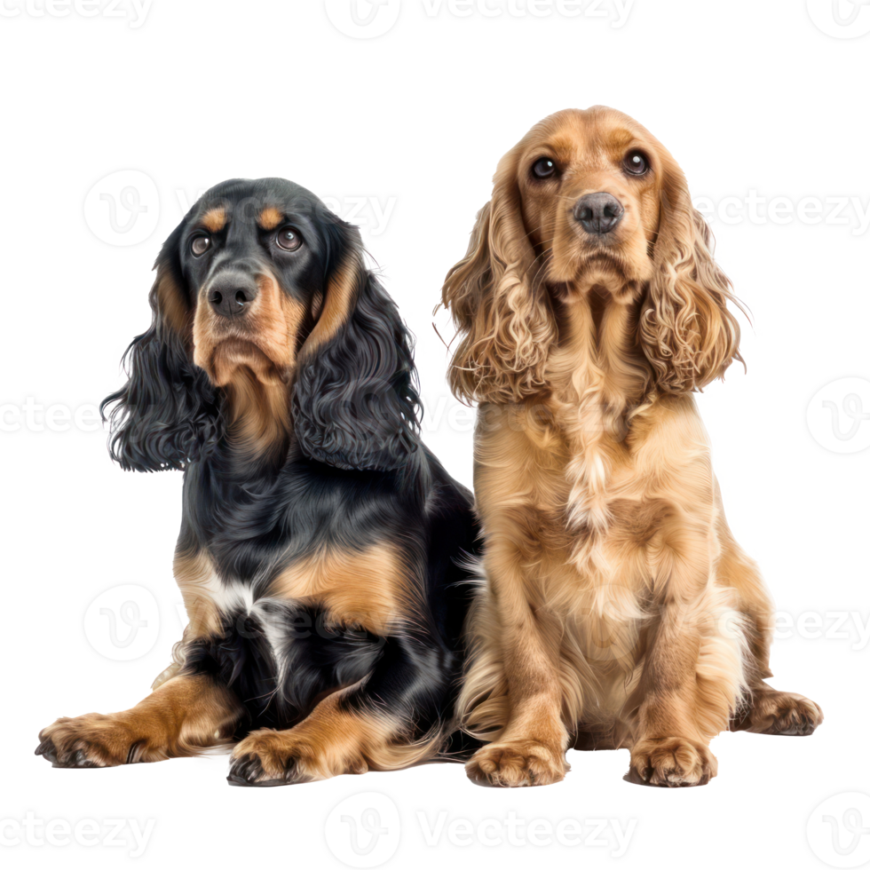 Cocker Spaniels full body isolate on transparency background png