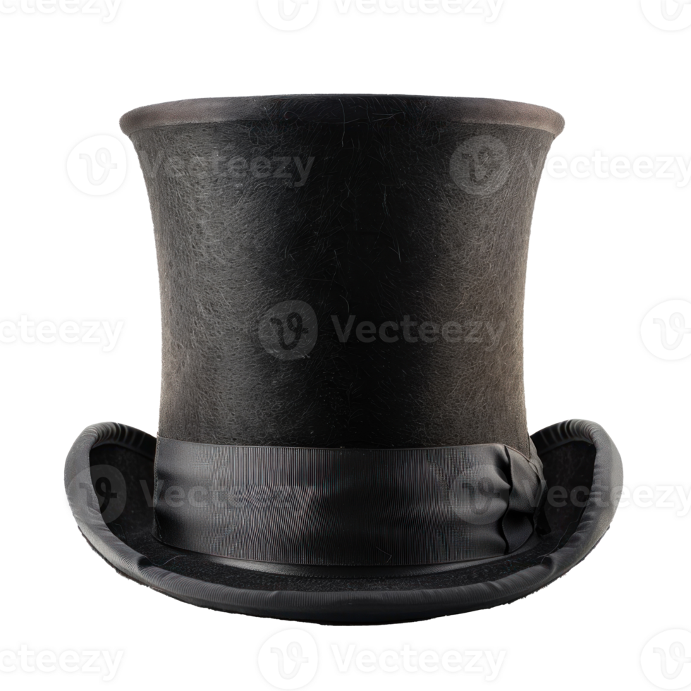 Top Hat front view full length isolate on transparency background png