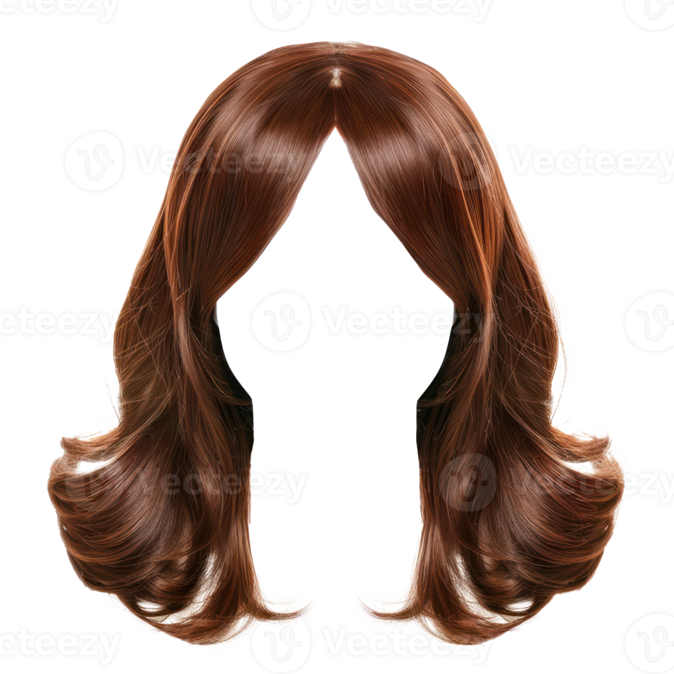modern elegant Koreaans Dames haar- pruik, modieus kapsel isoleren Aan transparantie achtergrond png