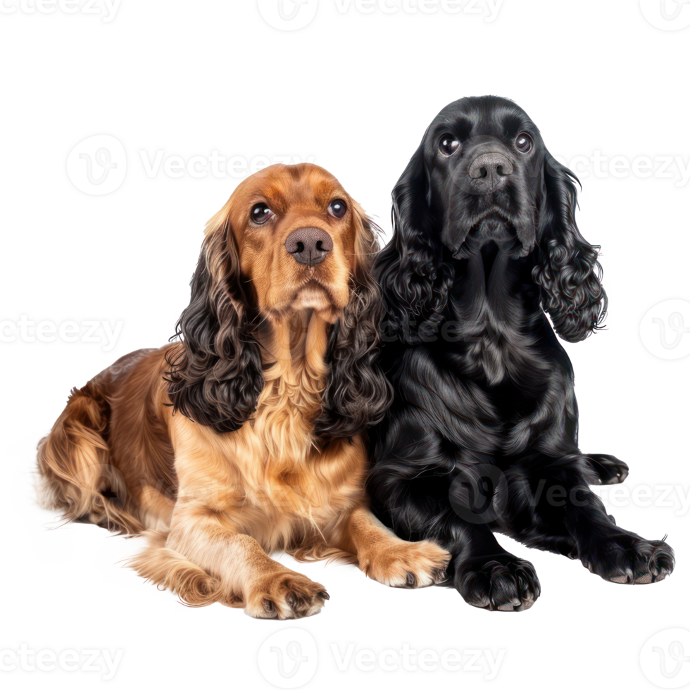 Cocker Spaniels full body isolate on transparency background png