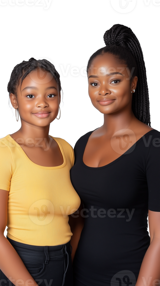 Smiling young women in casual attire isolated on transparent background png