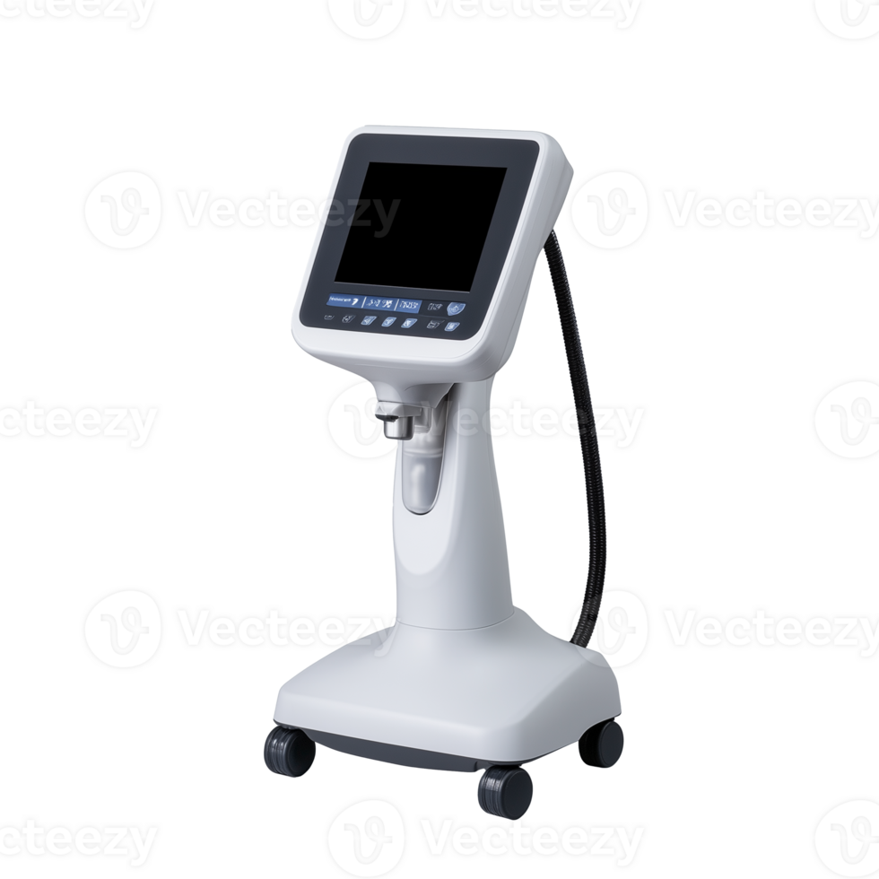 Compact medical ventilator isolated on transparent background png