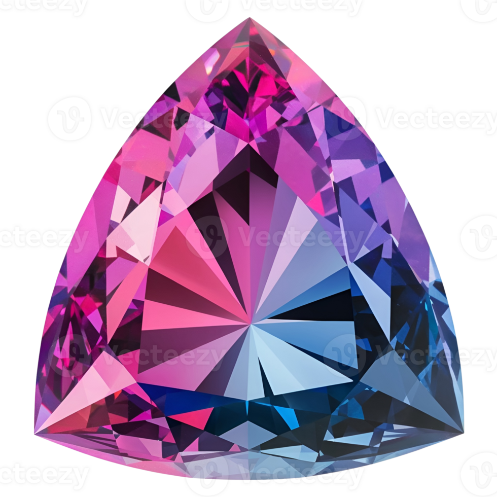 A colorful diamond with a rainbow pattern design png