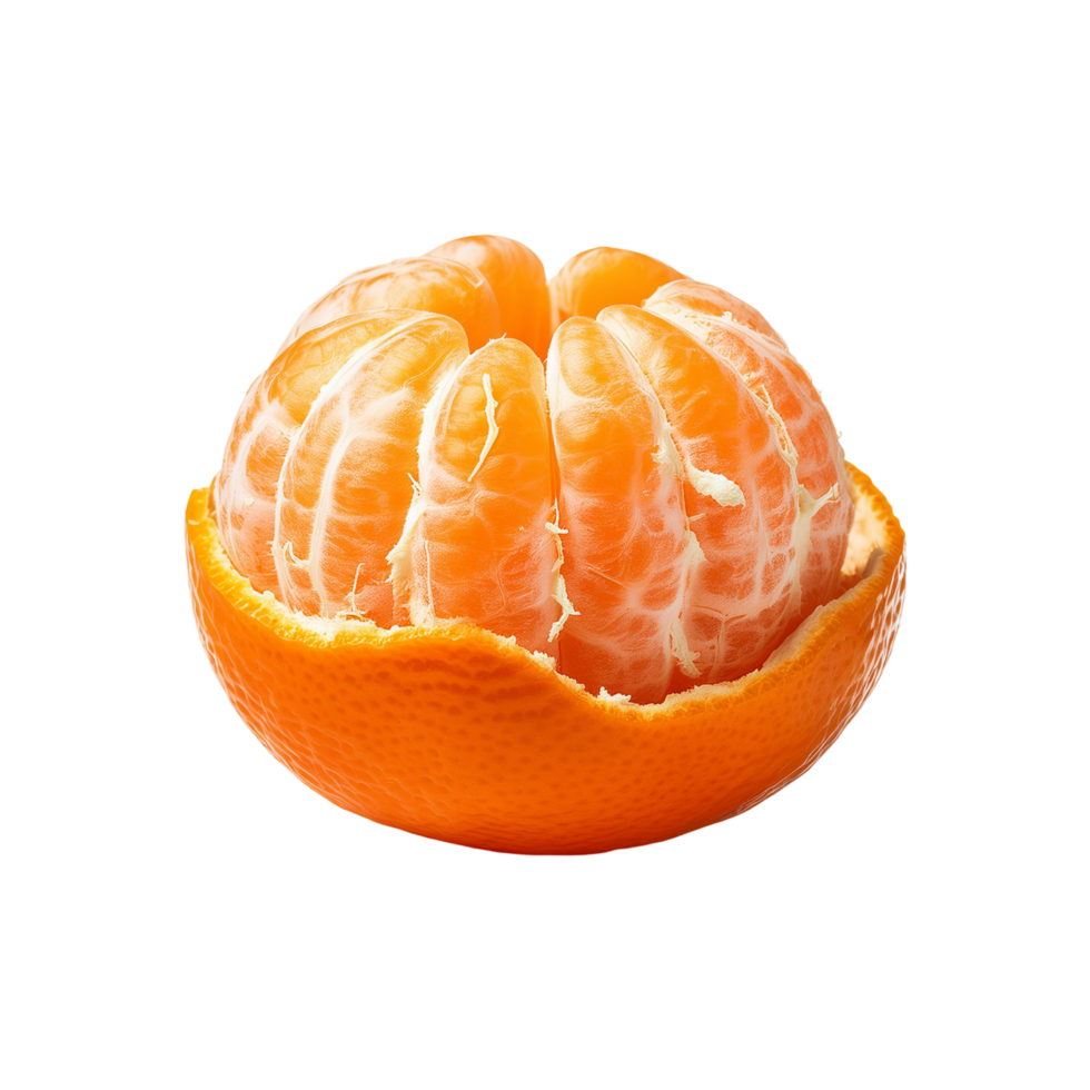 Fresh Mandarin orange on transparent background png