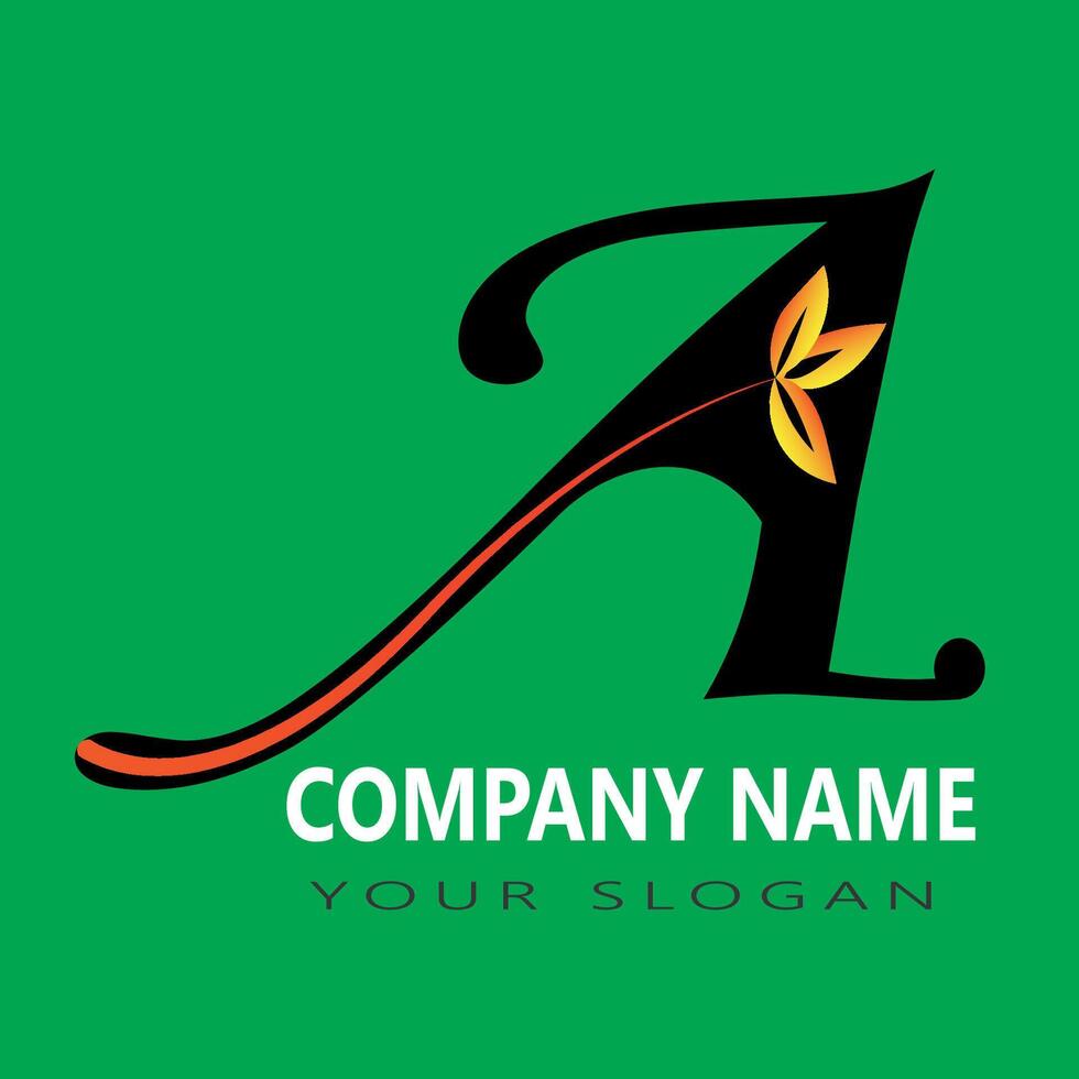 a letter logo design template vector