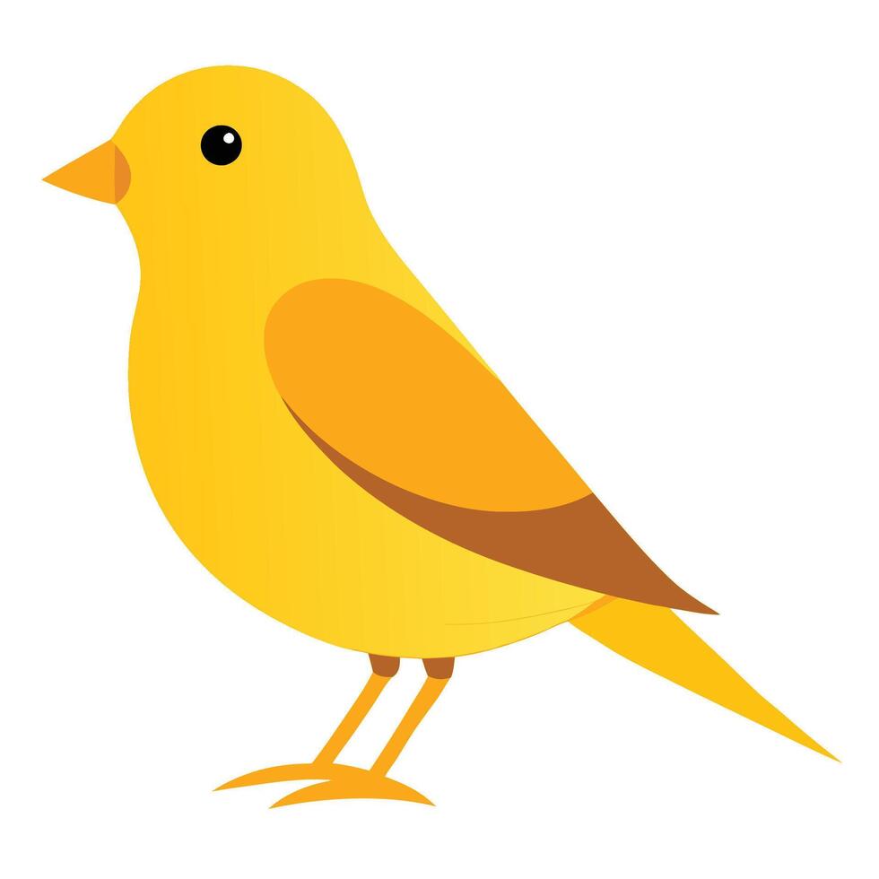 Elegant Line Art of a Canary vector