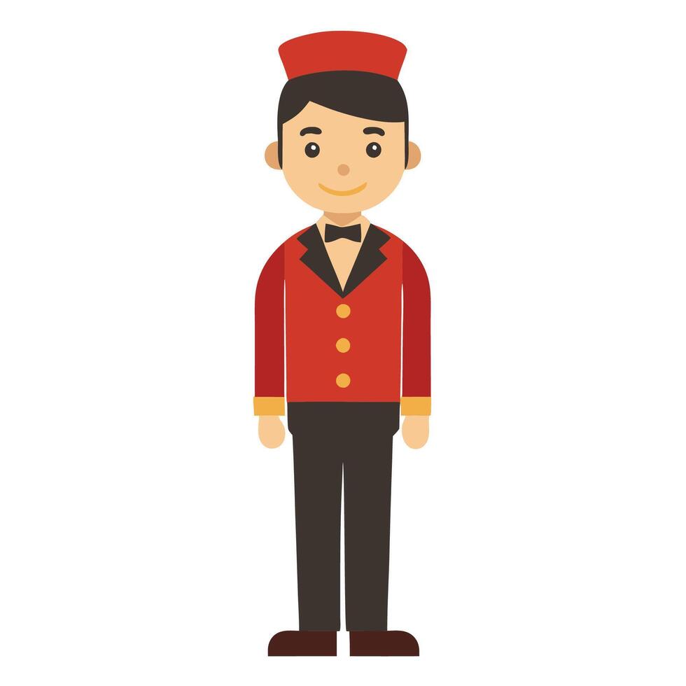 What It's Like to Be a Waiter in a Hotel vector