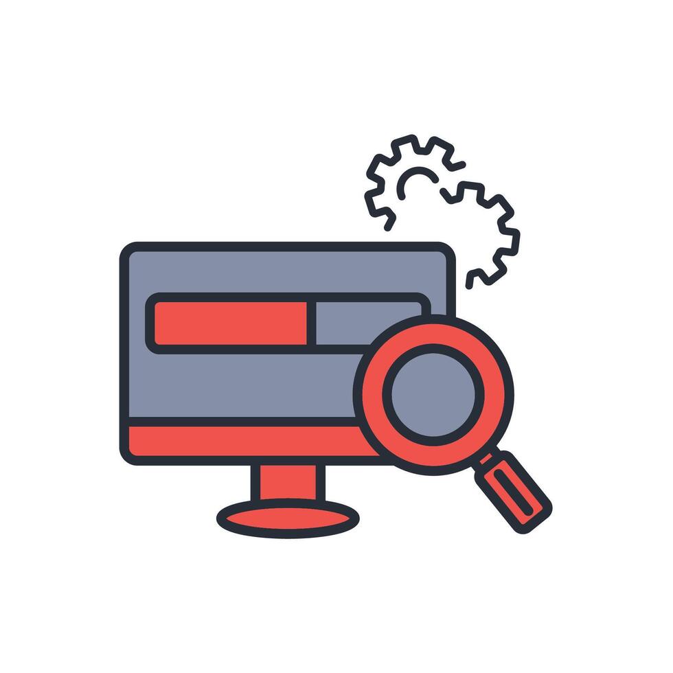 Search bar icon. .Editable stroke.linear style sign for use web design,logo.Symbol illustration. vector
