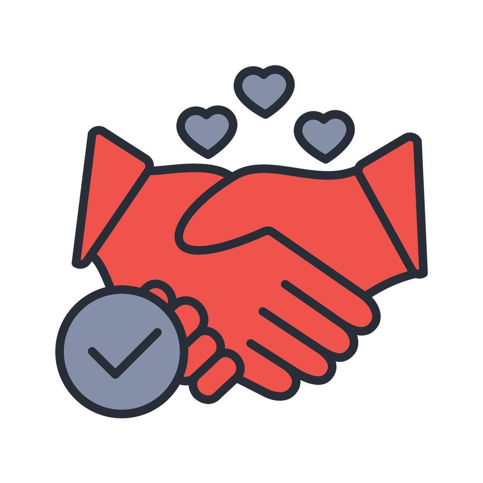 commitment icon. .Editable stroke.linear style sign for use web design,logo.Symbol illustration. vector