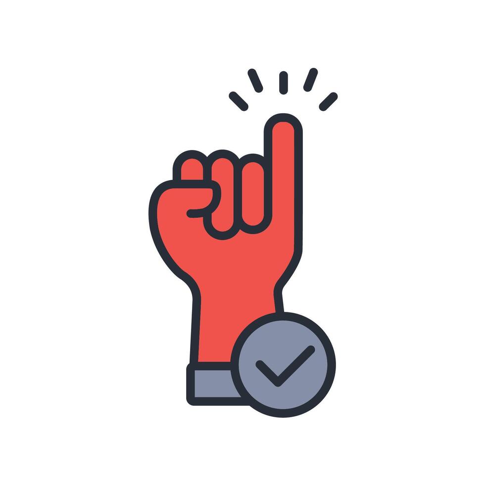 promise icon. .Editable stroke.linear style sign for use web design,logo.Symbol illustration. vector