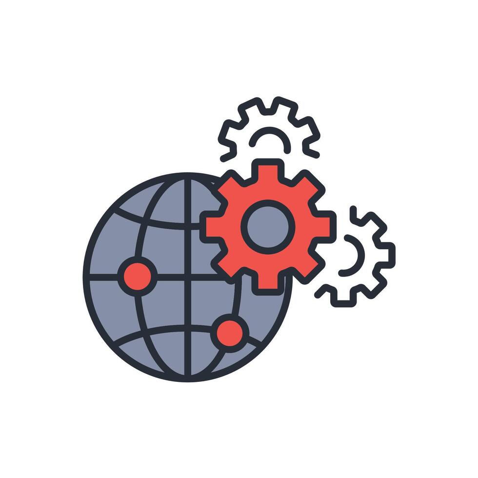 Web Development icon. .Editable stroke.linear style sign for use web design,logo.Symbol illustration. vector