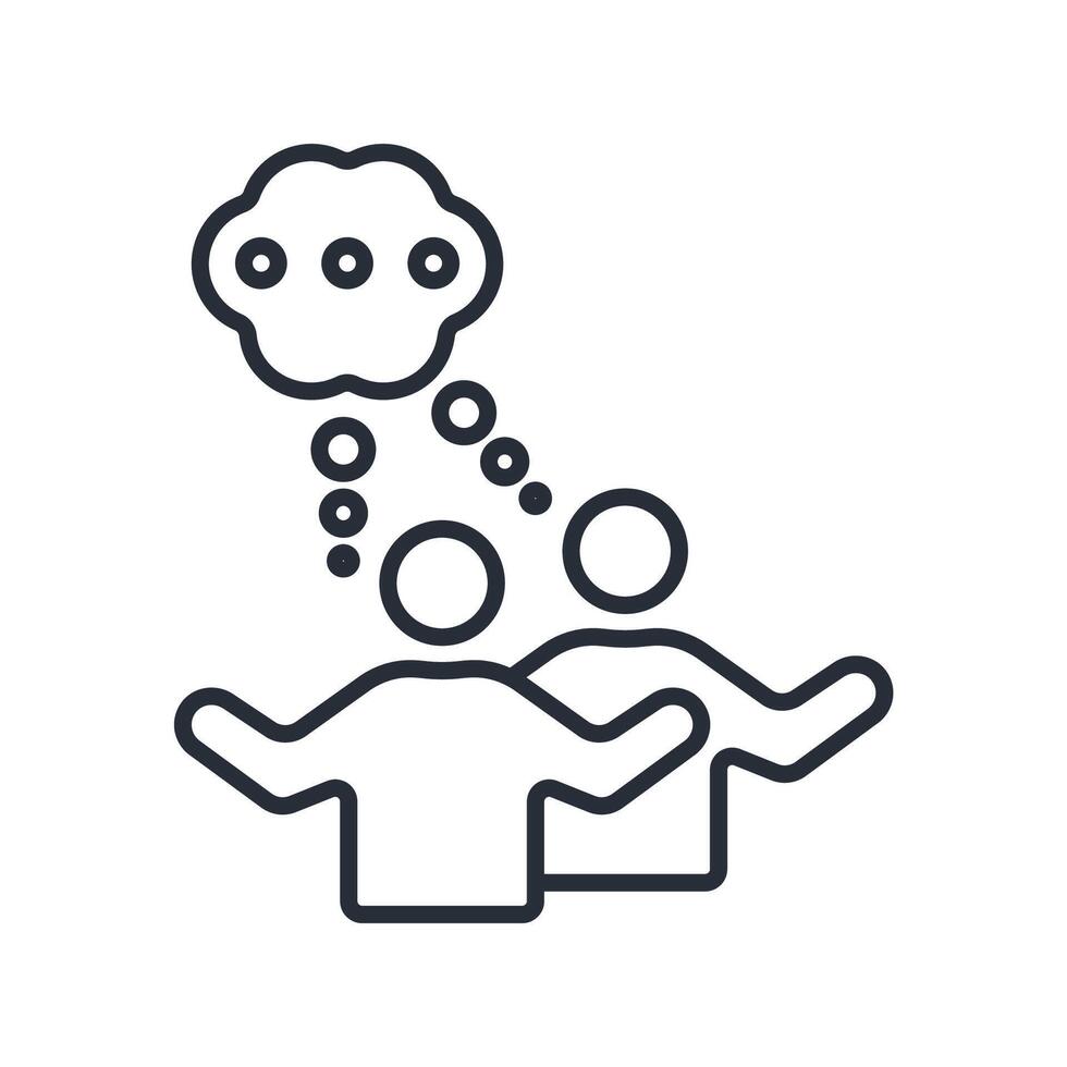 brainstorm icon. .Editable stroke.linear style sign for use web design,logo.Symbol illustration. vector