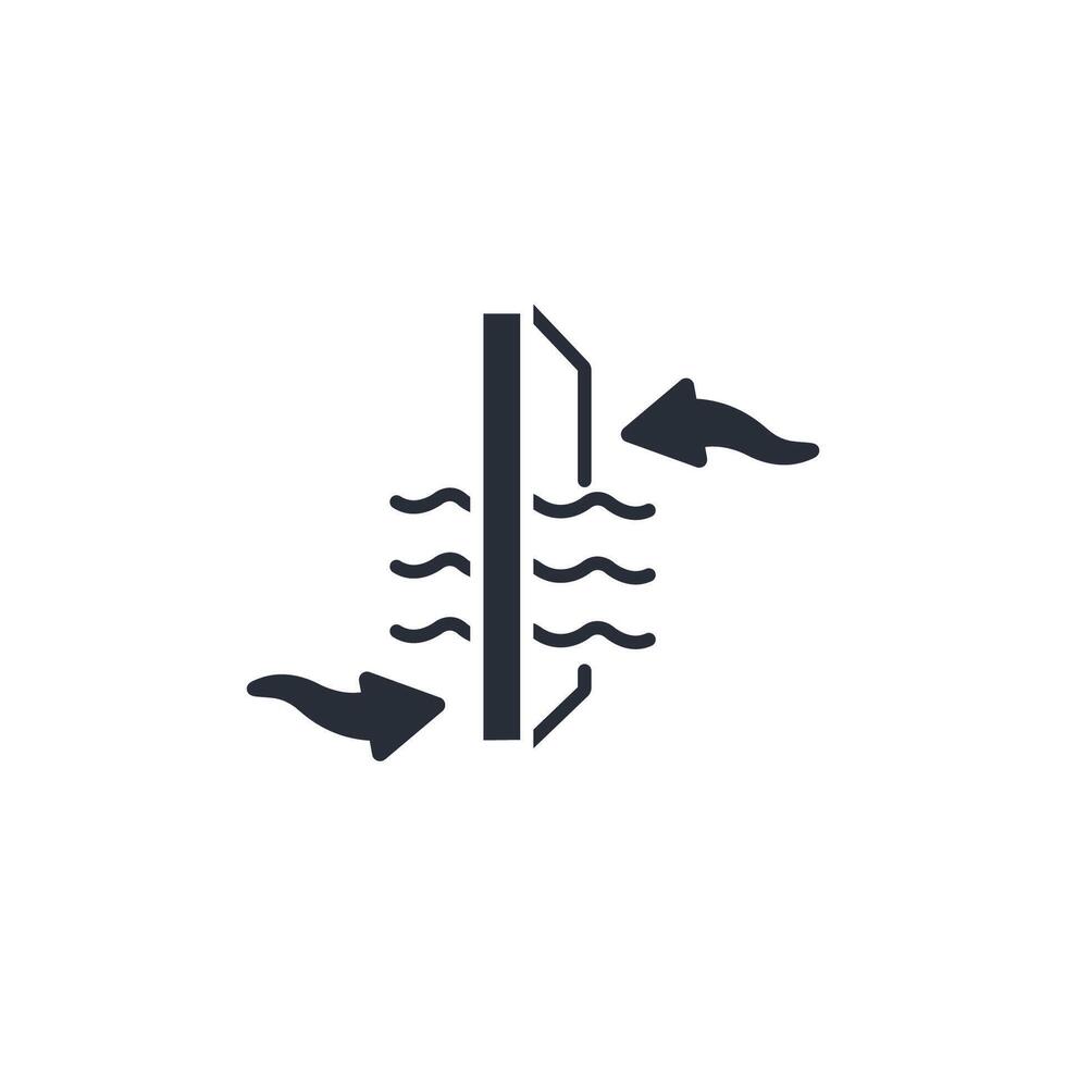 Air filter icon. .Editable stroke.linear style sign for use web design,logo.Symbol illustration. vector