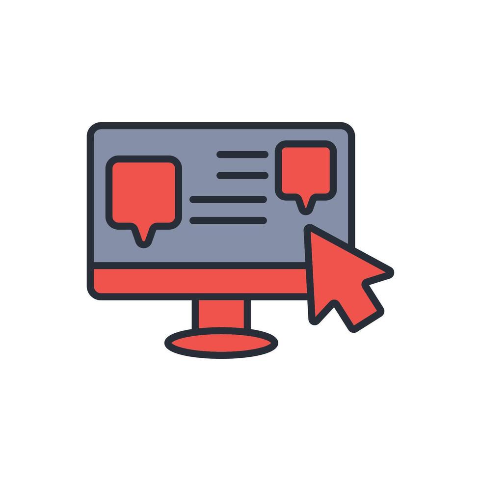 Interaction icon. .Editable stroke.linear style sign for use web design,logo.Symbol illustration. vector