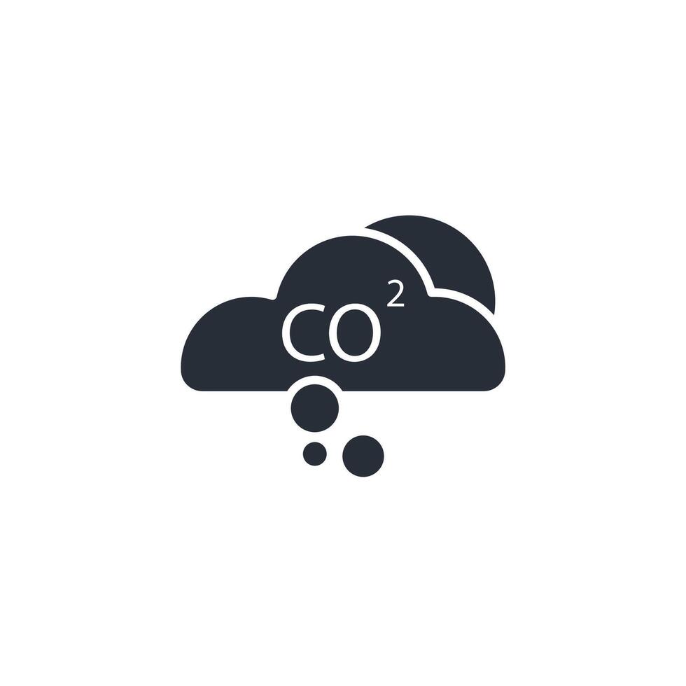 co2 icon. .Editable stroke.linear style sign for use web design,logo.Symbol illustration. vector