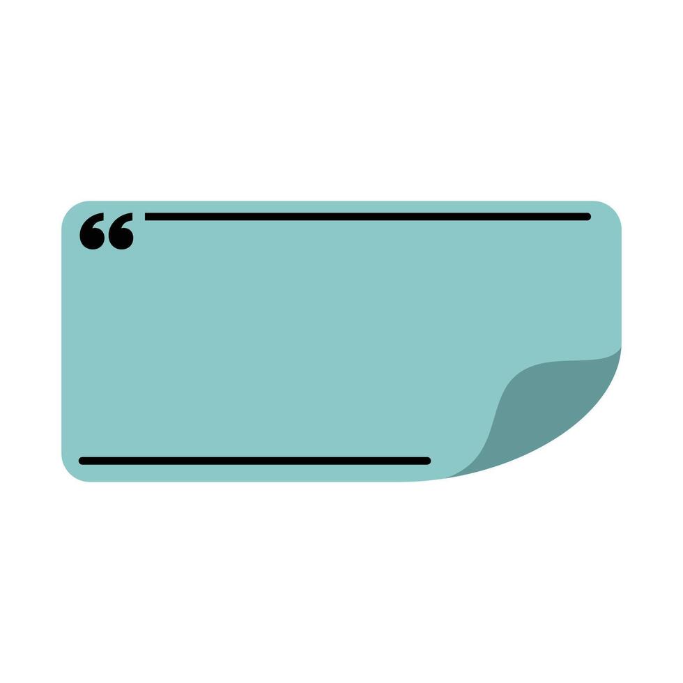 simple quote paper form illustration background. vector