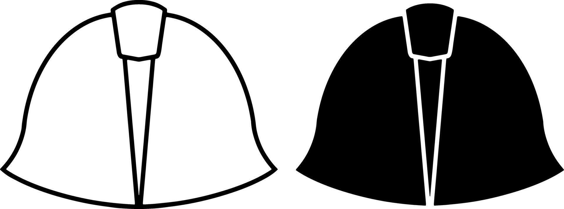 Jockey hat icon collection Building cloth vector