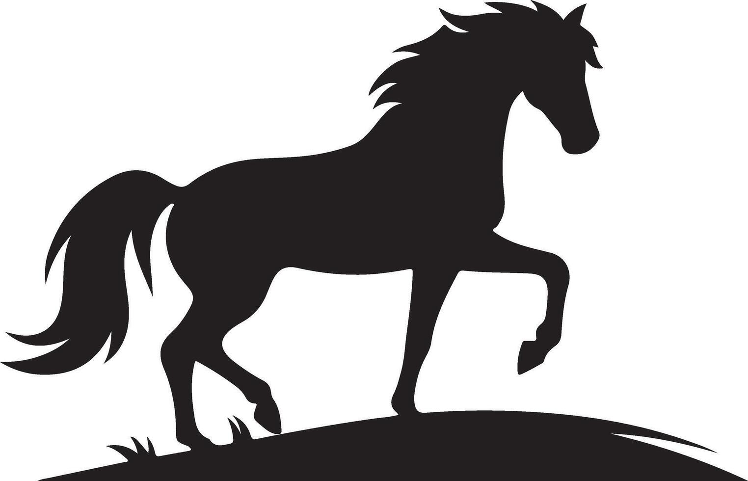Running horse icon illustration design eps 10 vector