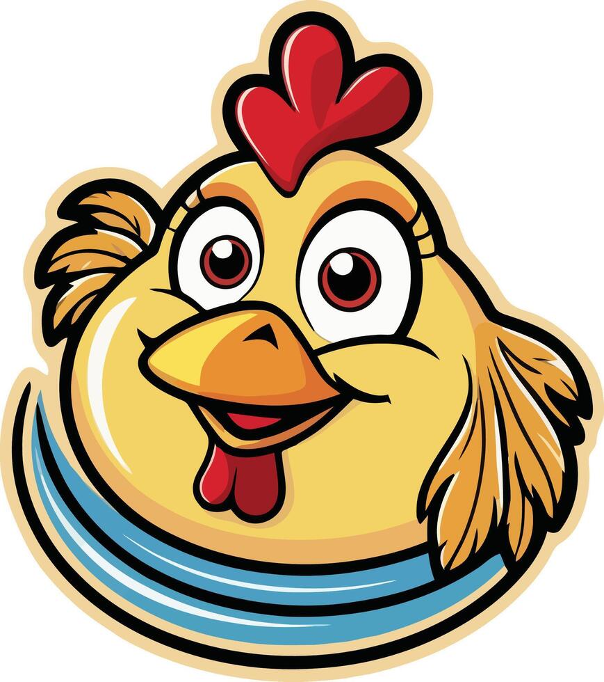 Simple and elegant chicken designs illustration logo vector