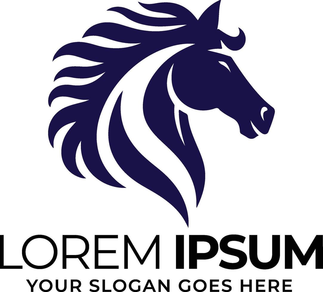 horse logo template vector
