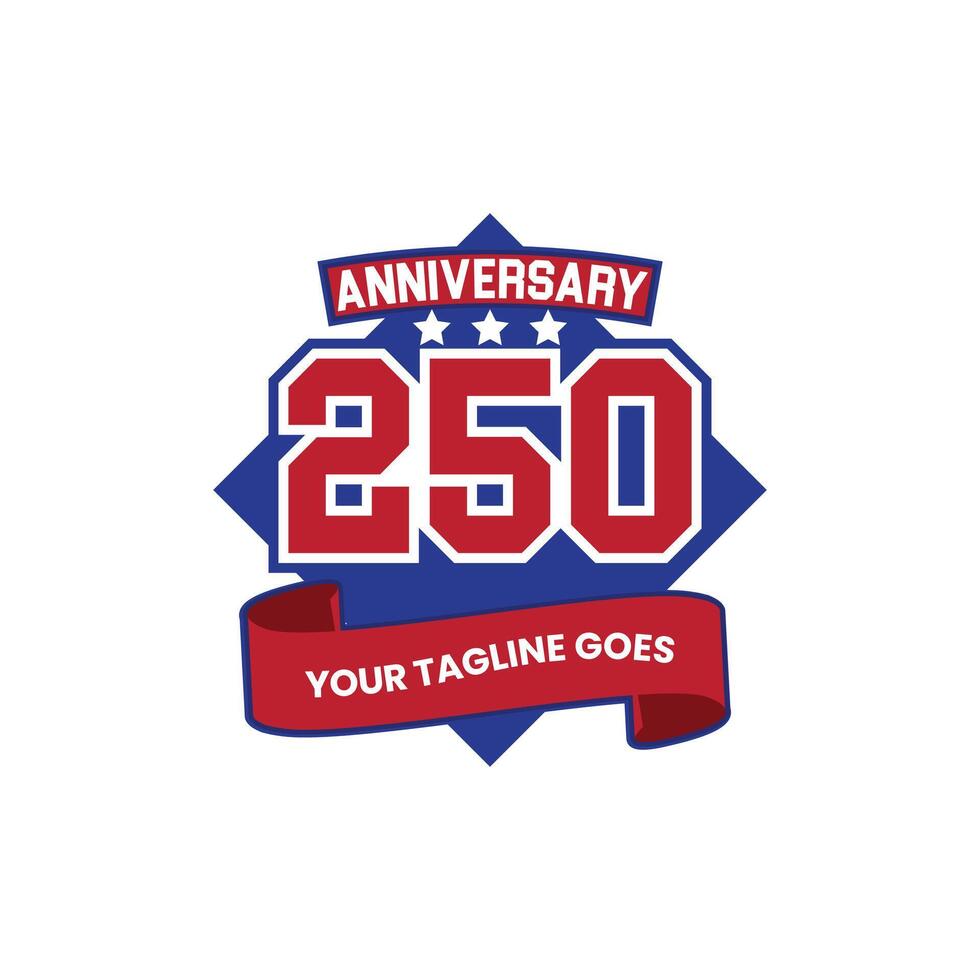 Anniversary Logo Badge Design Template vector