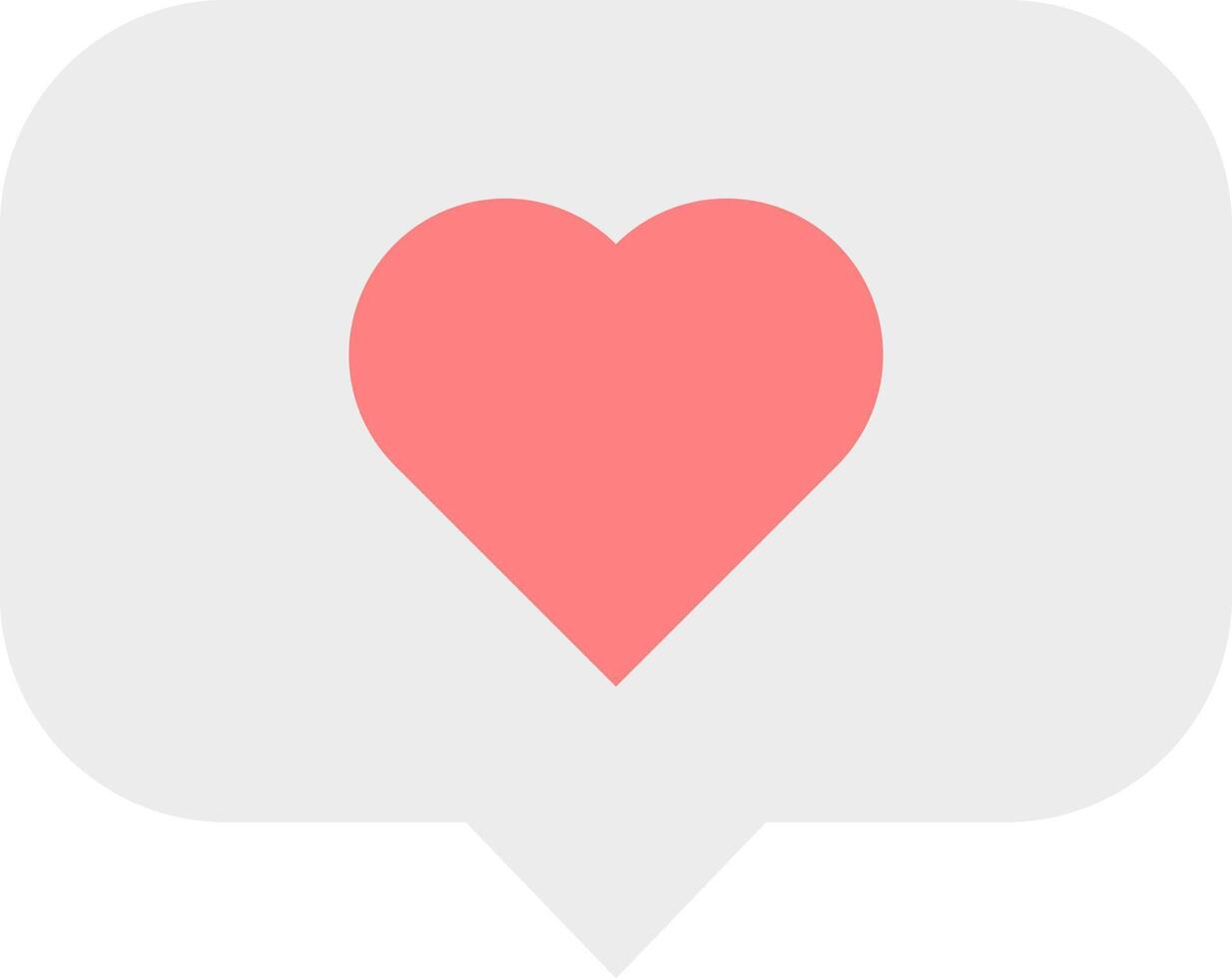 Simple heart balloon. Minimalist heart icon. vector