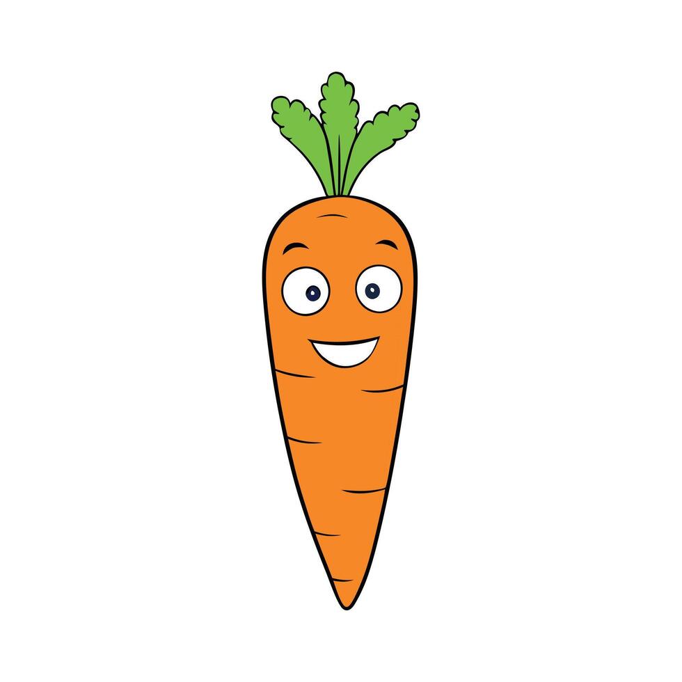 Funny Carrot Illustration vector