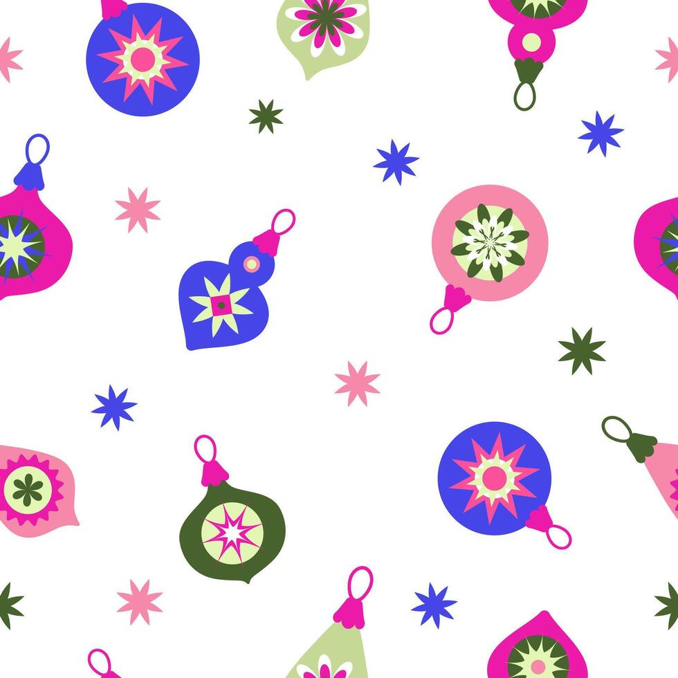 Christmas seamless pattern . illustration on a white background vector