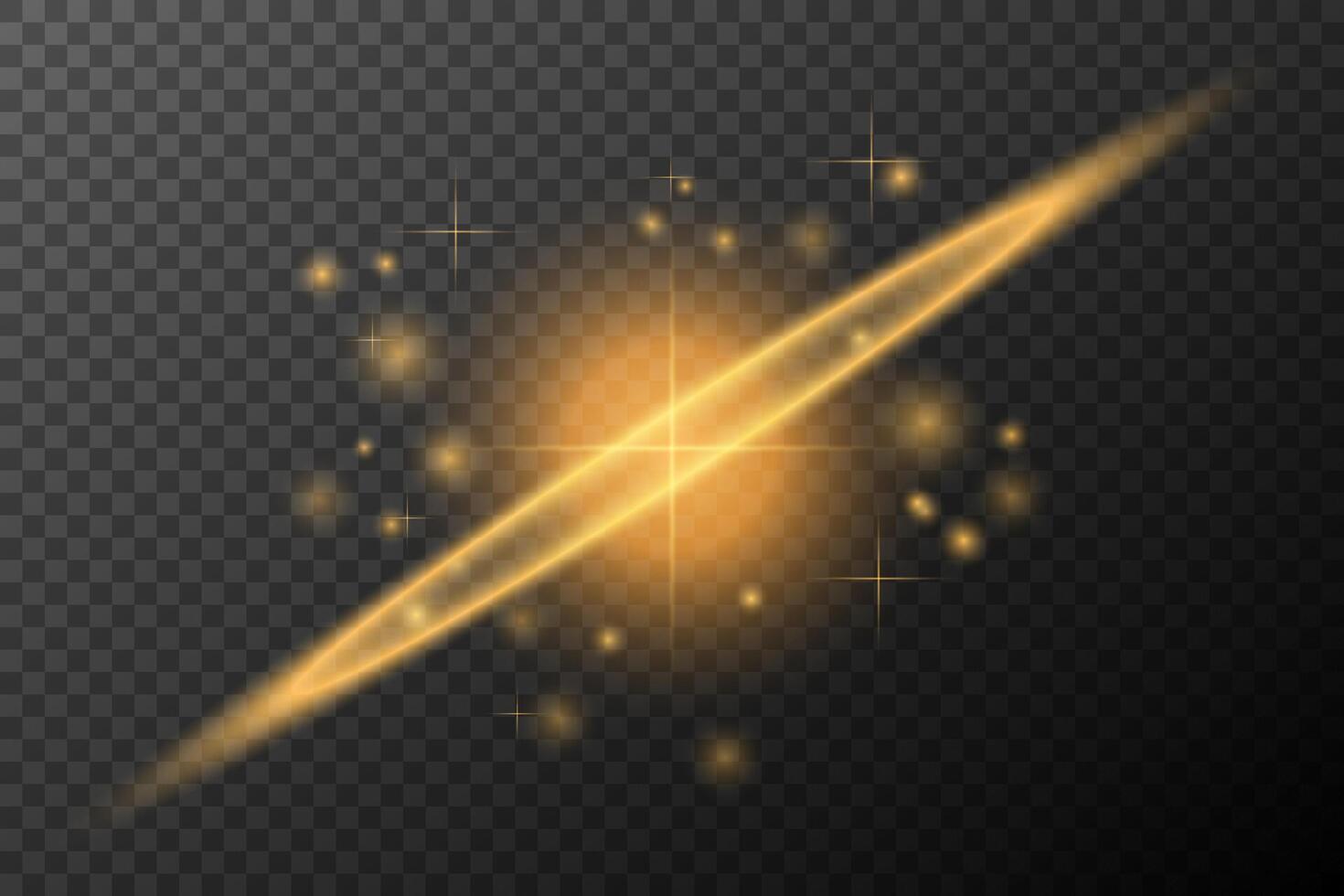 Light effect Golden vector