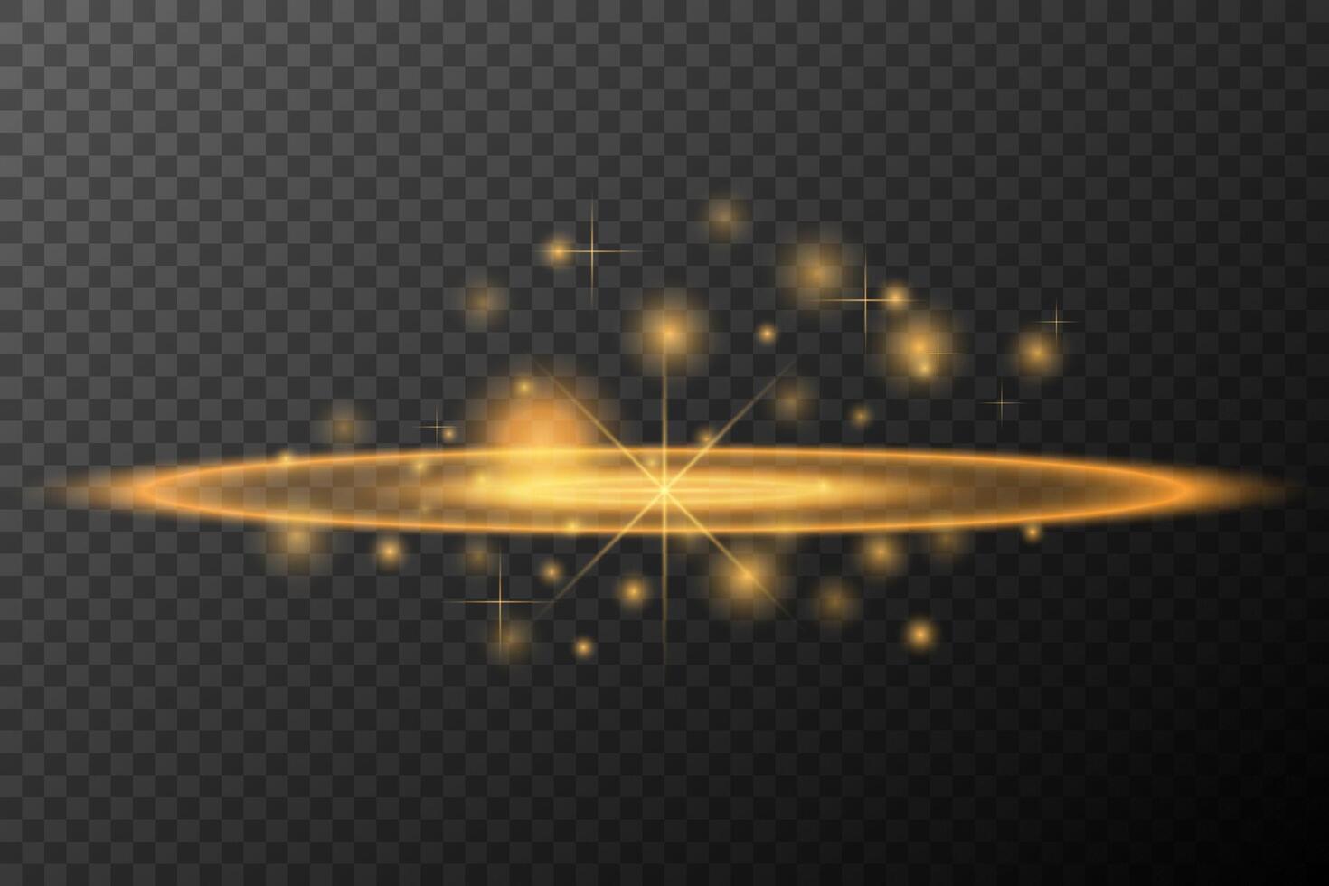 Light effect Golden isolated flare vector